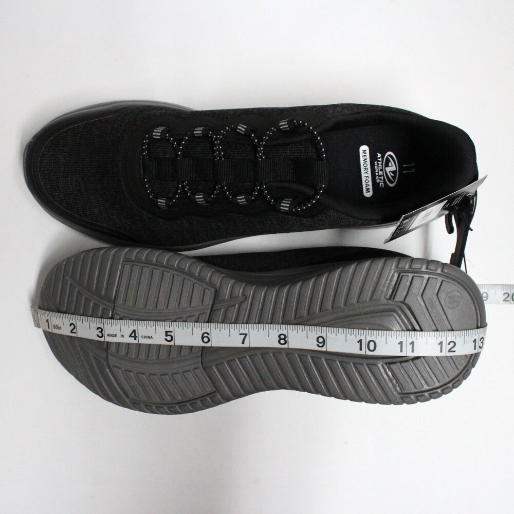Athletic Works Men's 11 Non-Marking Memory Foam Lightweight Slip On Sneakers - Picture 12 of 15